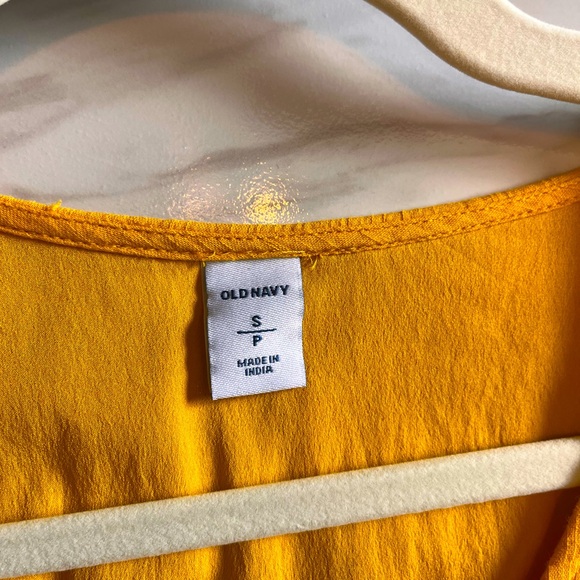 Old Navy - Mustard Yellow Wrap Dress - Size S - Picture 4 of 5